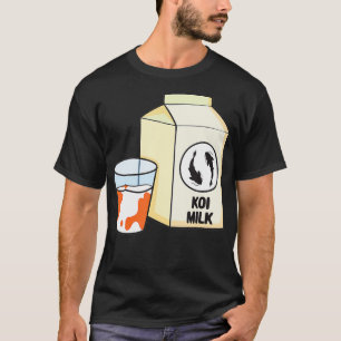 Engraçado Leite Koi Camisa Engraçado Peixe Koi