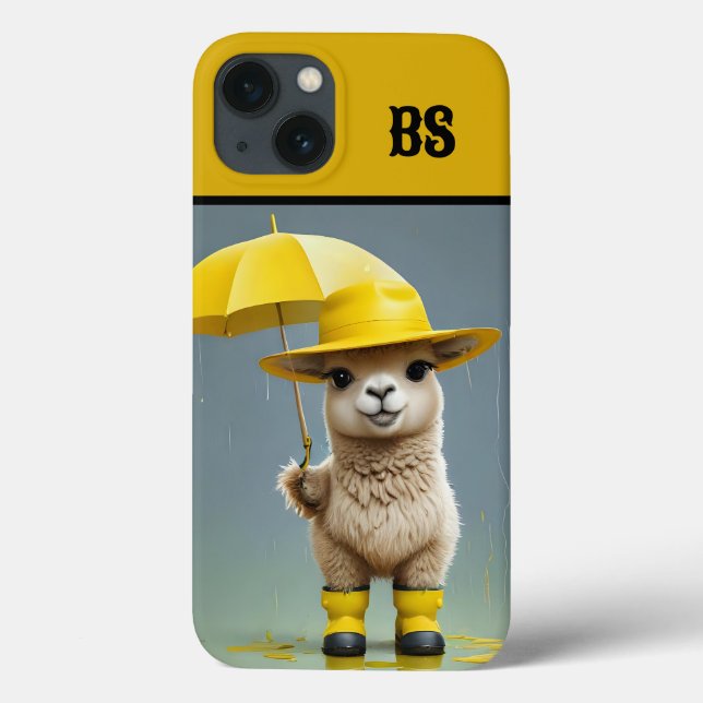 Engraçado Llama em Raízes de Chuva - Humor de Prai (Verso)