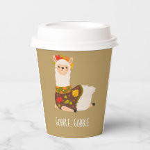 Engraçado Llama Turquia Ação de Graças