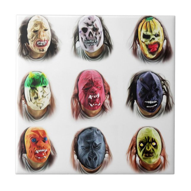Engraçado Máscaras Scary (Frente)
