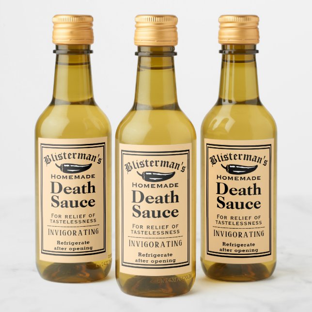 Engraçado Molho Quente, Fashiado E Feito Em Casa,  (Garrafas)