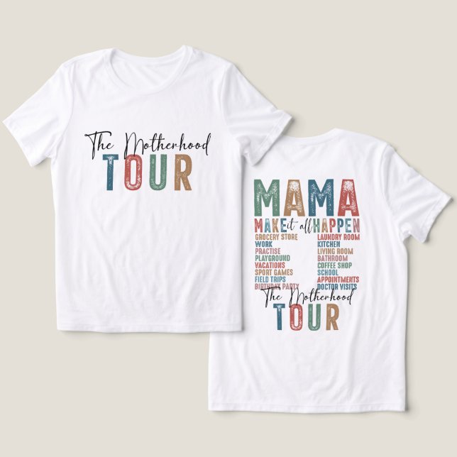 Engraçado Motherhood Tour (Design Frente e Verso)