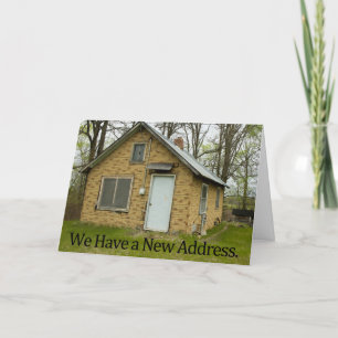 Engraçado mudança de cartão de endereço