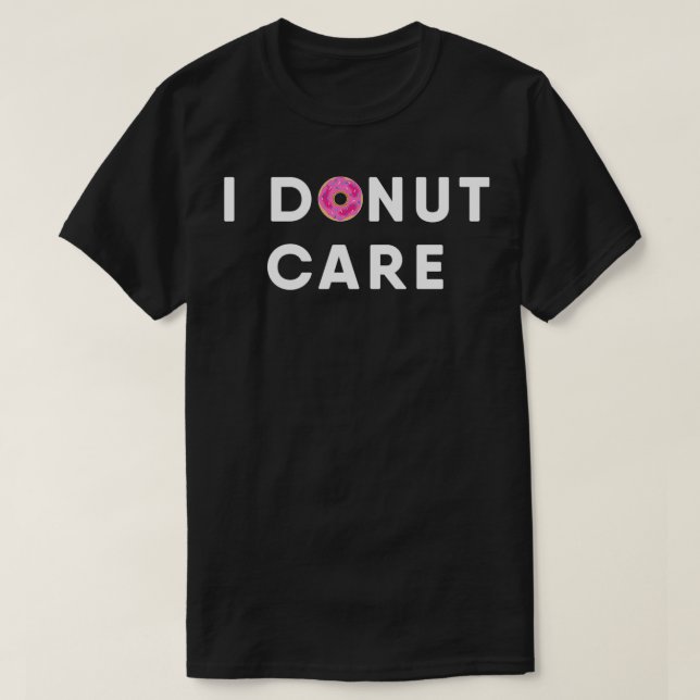 Engraçado, não me importo com Rosquinha Pullover (Frente do Design)