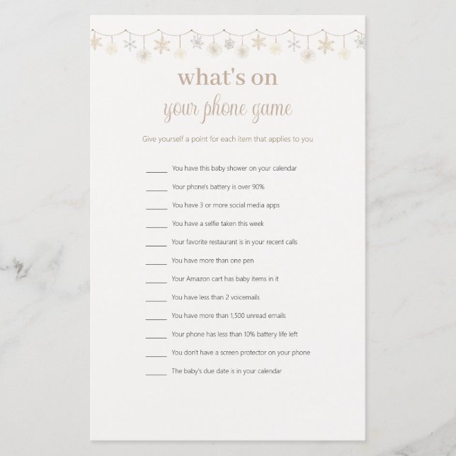 Engraçado O que há no seu jogo de Chá de fraldas t (Frente)