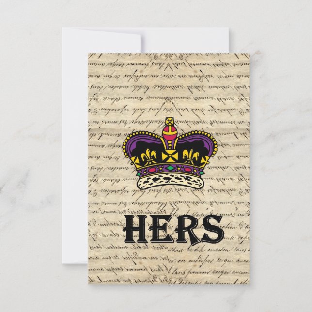 Engraçado o texto e a coroa dela (Frente)