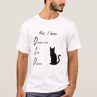Engraçado Obcecado Com Camisa De Gatos