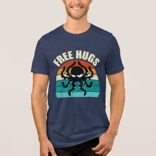 Engraçado Octopus Free Hugs Cephalopota Humor