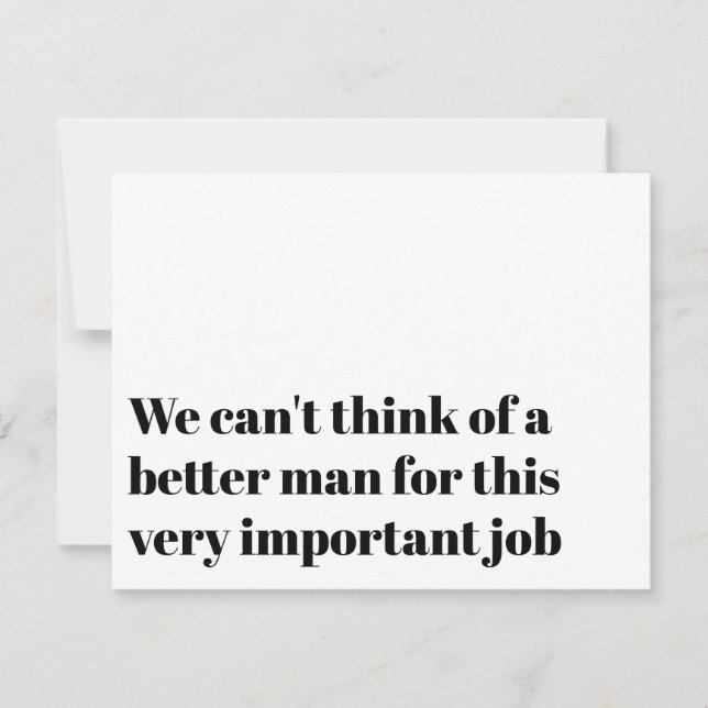 Engraçado Oficiente Proposta Casado Convite Nos (Frente)