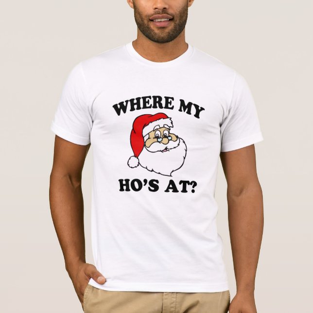 Engraçado onde meu Ho na camisa do Natal (Frente)