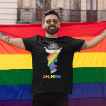 Engraçado Orgulho gay AH, HOMENS! Camiseta
