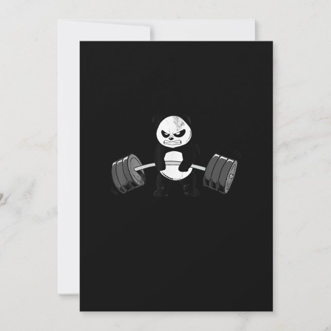 Engraçado Panda Workout Kitten Gym Deadlifpower (Frente)