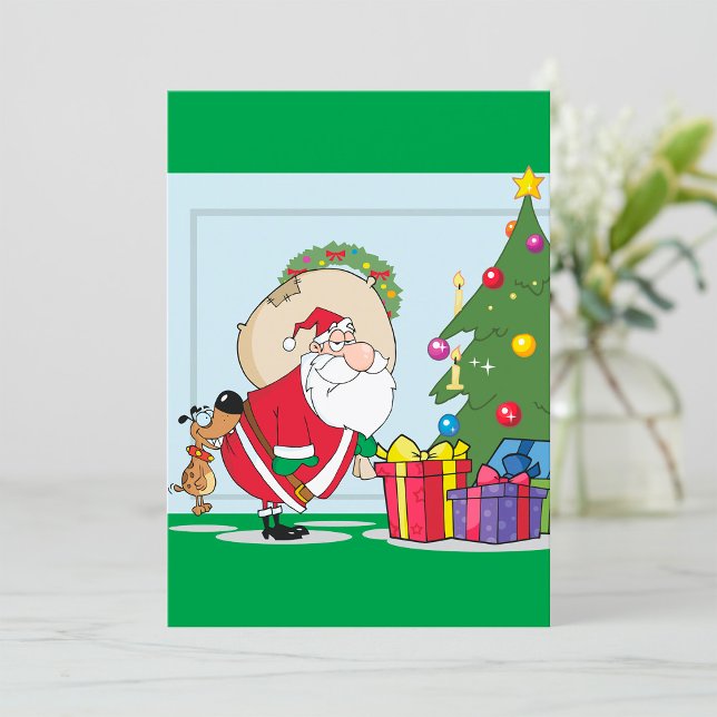 Engraçado Papai Noel Convites (Criador carregado)