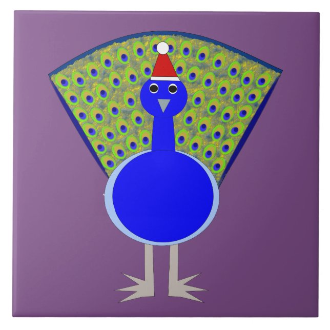 Engraçado Peacock de Natal (Frente)