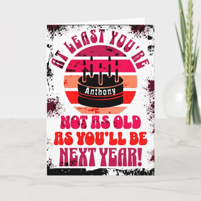 Engraçado, pelo menos você não está... Cartão Come (Frente)