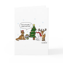 Engraçado, pensamos que o nosso cartão de Natal fr