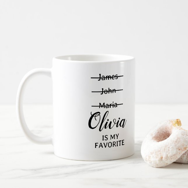 Engraçado personalizado, caneca favorita, presente (Com Donut)