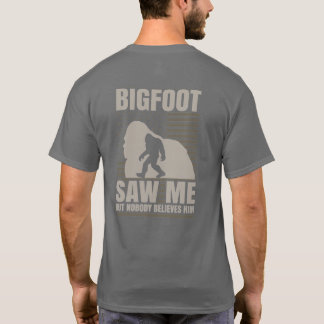 Engraçado, Personalizado Grande Pé Me Viu A Camisa
