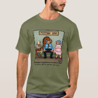 Engraçado Petting Zoo Humor Camiseta