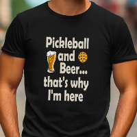 Engraçado Pickleball e Cerveja É por isso que esto