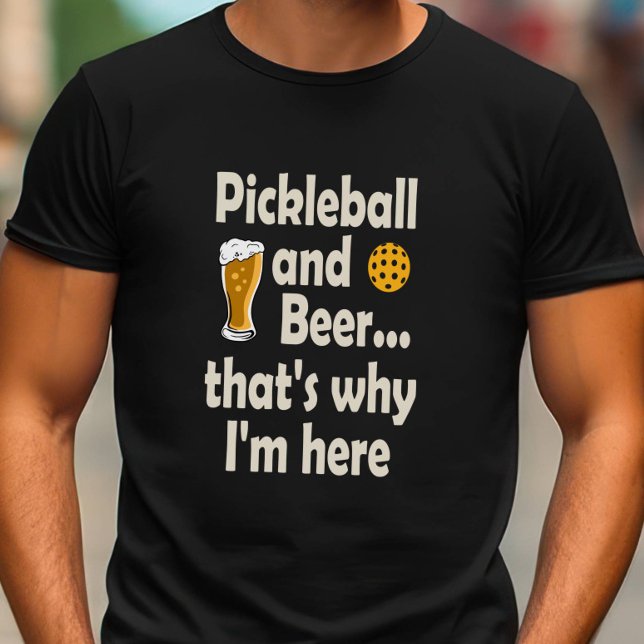 Engraçado Pickleball e Cerveja É por isso que esto (Criador carregado)