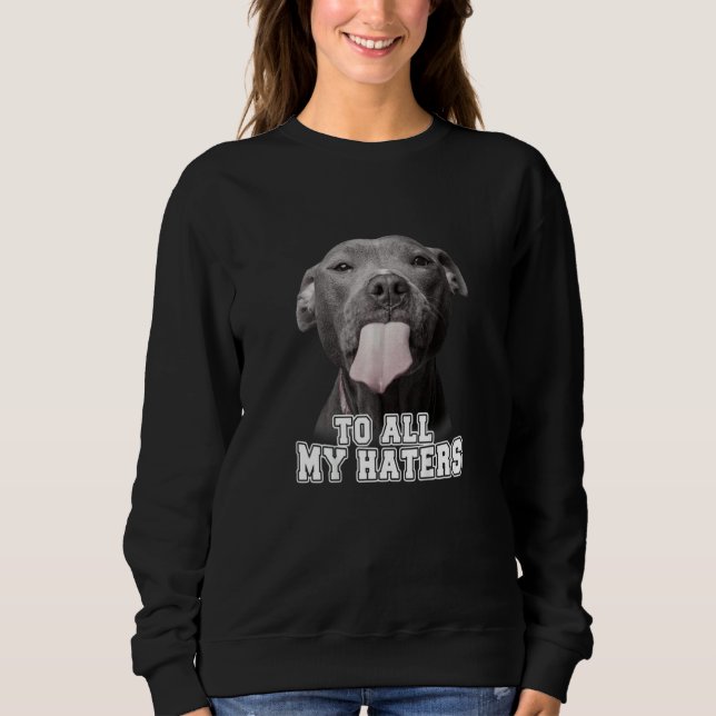 Engraçado Pitbull Para Todas As Minhas Camisetas D (Frente)