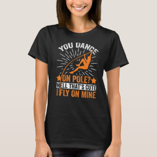Engraçado Polo Vazando Eu Voo No Mine Pole Vault A