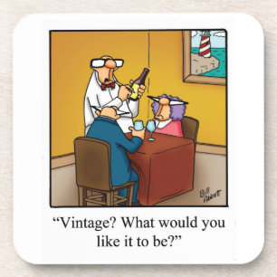 Engraçado Porta copos de humor com vinho, com "Es