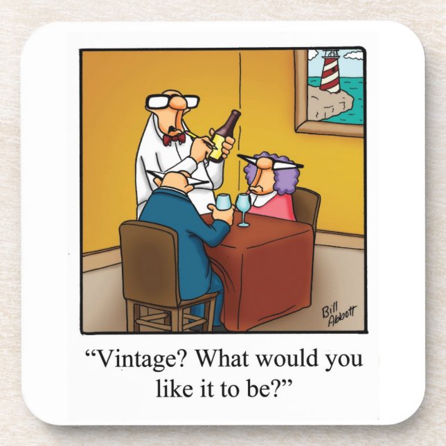 Engraçado Porta copos de humor com vinho, com "Esp (Frente)