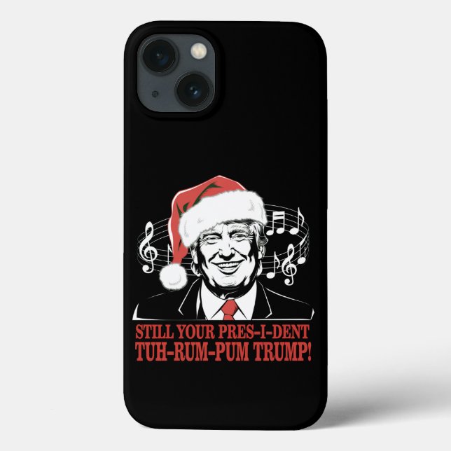 Engraçado Presidente Trump Pajamas Ugly Xmas (Verso)