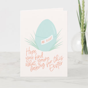 Engraçado Procurando o cartão do Sr. Páscoa Certo