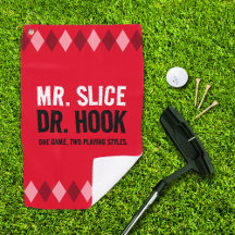 Engraçado Red Argyle Sr. Slice e Dr. Hook..