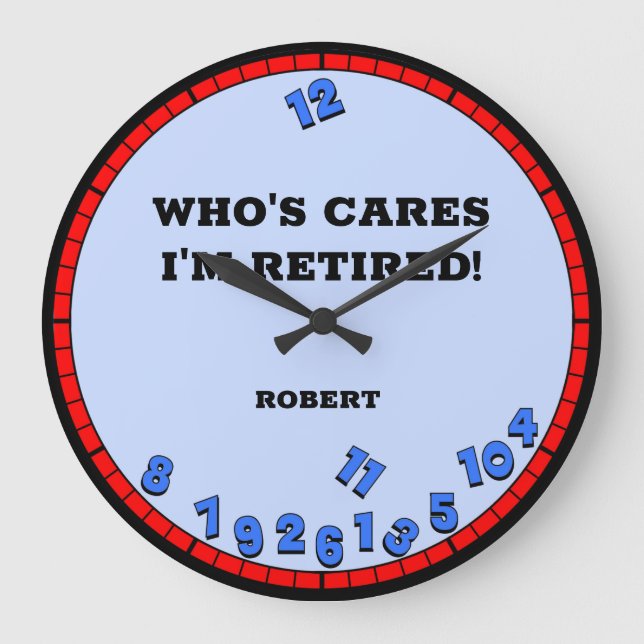 Engraçado Reformado Relógio Grande (Frente)