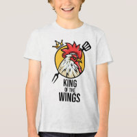 Engraçado Rei Galinha Asas Ventiladores Churrasco 