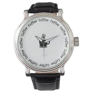 Engraçado Relógio de Café - "Café O'Clock"