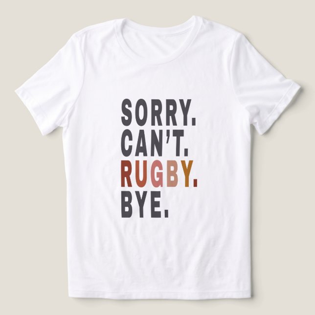 Engraçado Rugby Weekender , para o Rugby Mãe, Dom  (Design frontal)