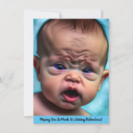 Engraçado Sad Miss Sentir Sua Falta Cartão de Amiz