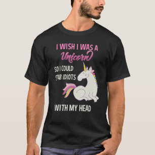Engraçado Sarcástico Camisa Unicórnio Unicórnio Di