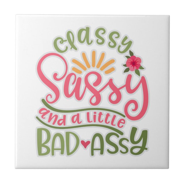 Engraçado, Sassy E Um Pouco Mal Assy Sassy Fri (Frente)