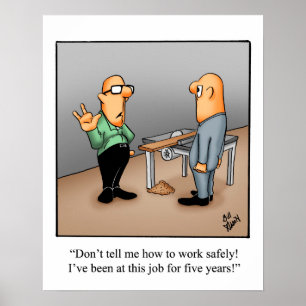 Engraçado Segurança Humor Poster