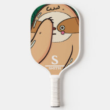 Engraçado Sloth Pickleball Personalizado