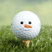 Engraçado Snowman Face Golfer Gift Gift