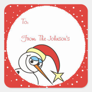 Engraçado Snowman Xmas - Etiquetas de Presente