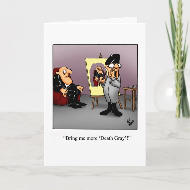 Engraçado Sobre O Cartão De Aniversário Humor Da C (Frente)