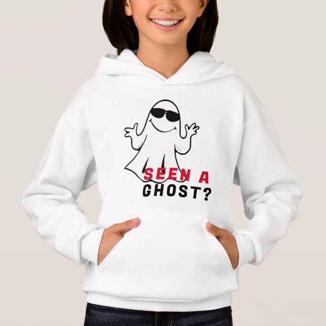 Engraçado Spooky Halloween Legal Crianças Fantasma (Frente)