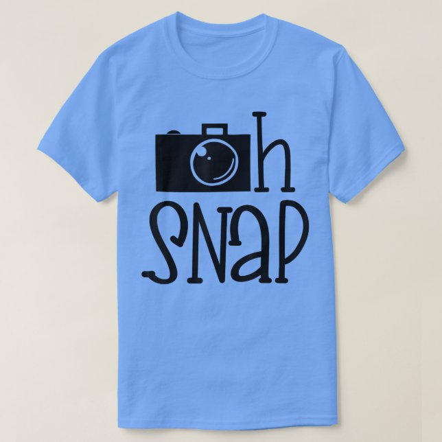 Engraçado Suéter de Ação de Graças Oh Snap T-Shirt (Frente do Design)