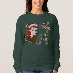 Engraçado Suéter de Natal Feio Retro Rum Humor