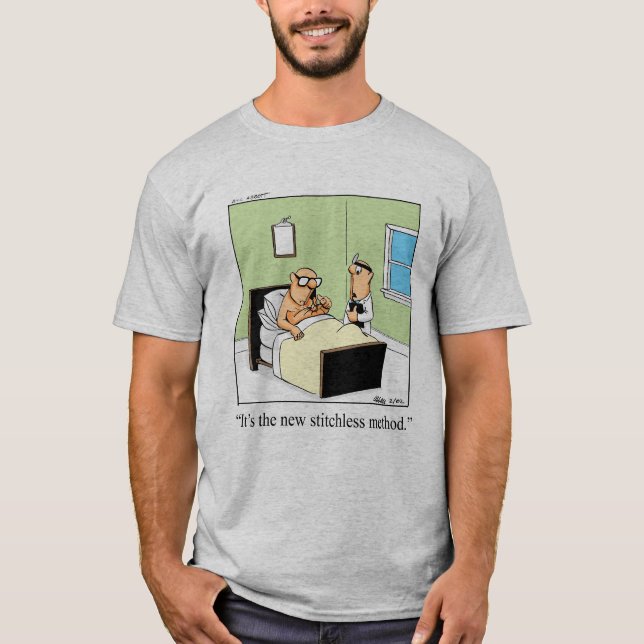 Engraçado Tenha Bem Camiseta De Humor Médico (Frente)
