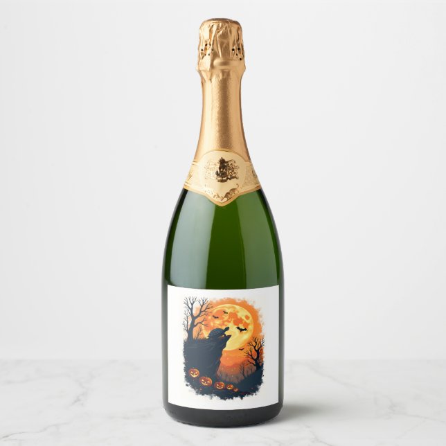 Engraçado Tortoise Halloween Silhouette Spooky Tor (Frente)