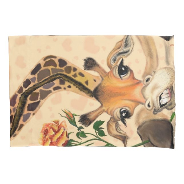 Engraçado Travesseiro Giraffe (Frente)